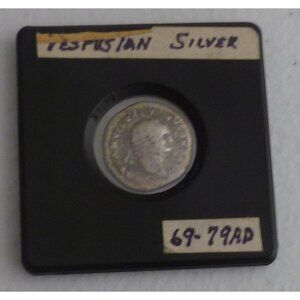 Vespasian 69-79 AD Roman Empire AR SILVER Denarius Rome Coin 12 Caesars